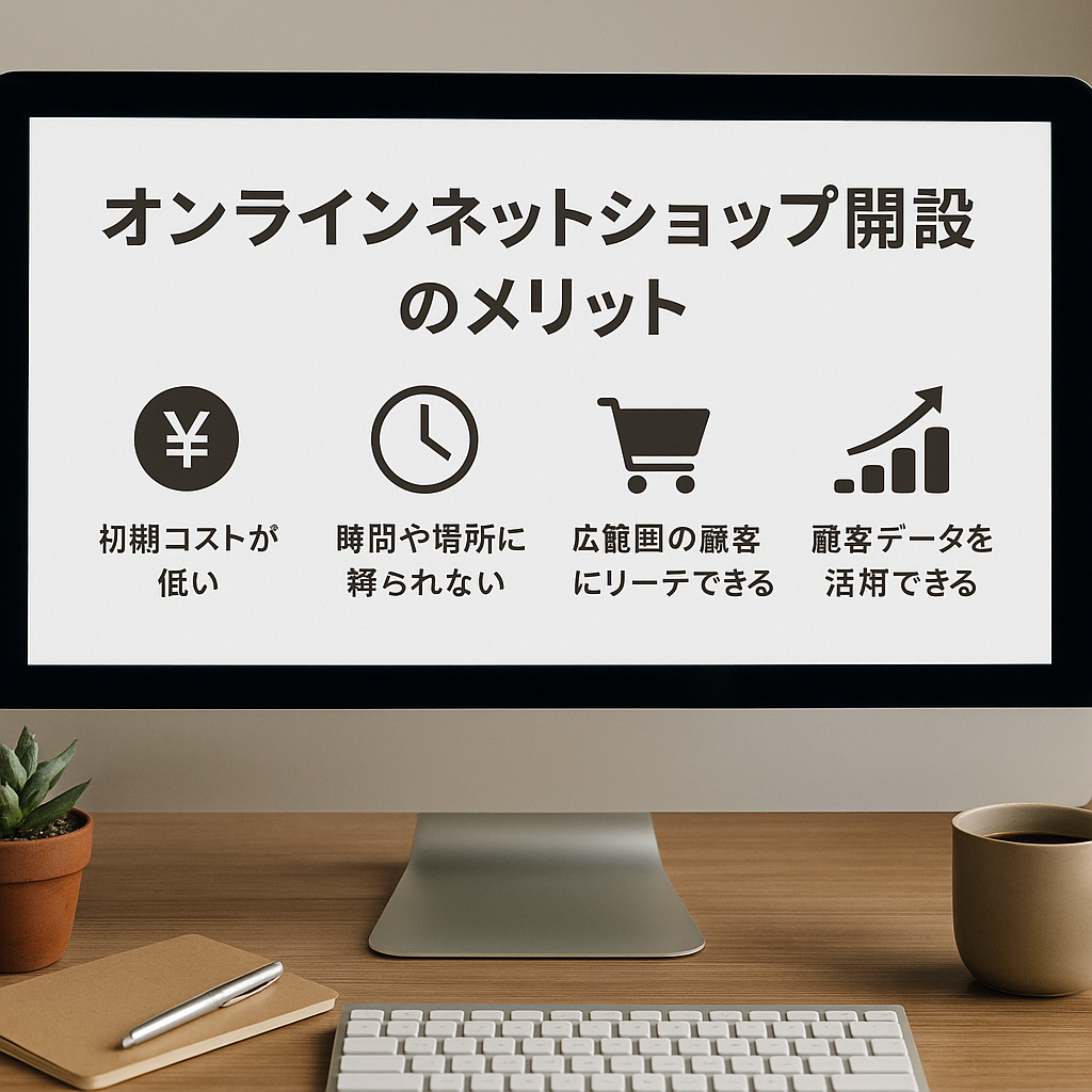 オンラインネットショップ開設のメリット