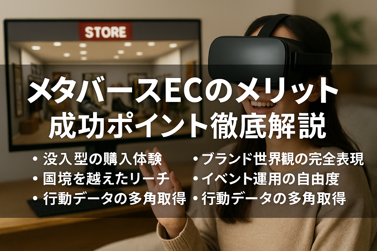 メタバースECのメリット｜成功ポイント徹底解説
