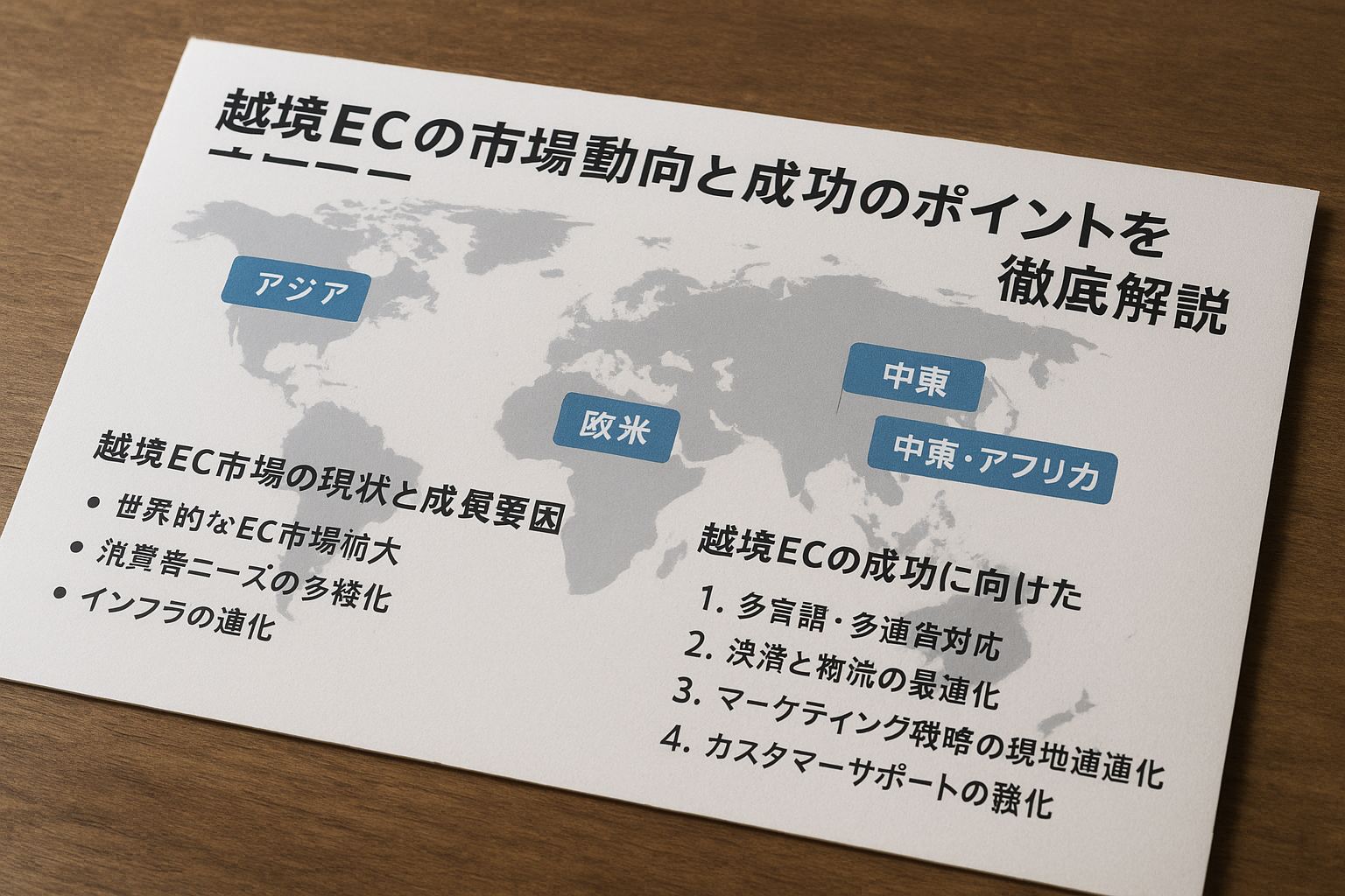 越境ECの市場動向と成功のポイントを徹底解説