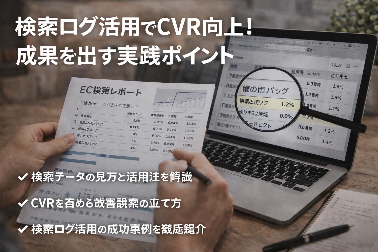 検索ログ活用でCVR向上！成果を出す実践ポイント