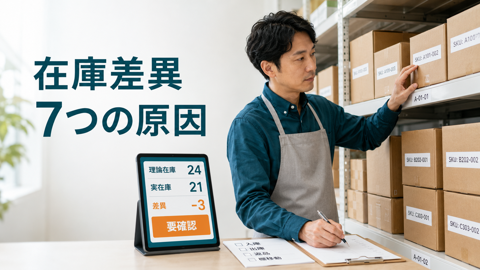 EC在庫差異の原因を入荷・注文・返品・在庫履歴から特定する流れ