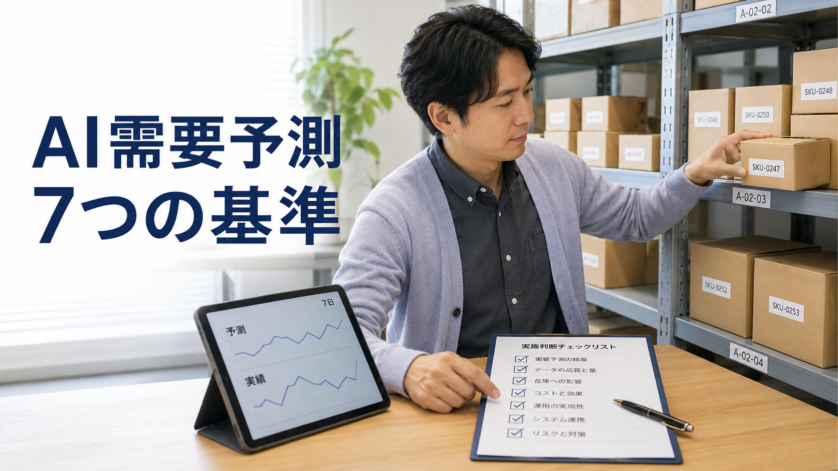 ECのAI需要予測をデータ・予測精度・在庫改善効果から導入判断する流れ