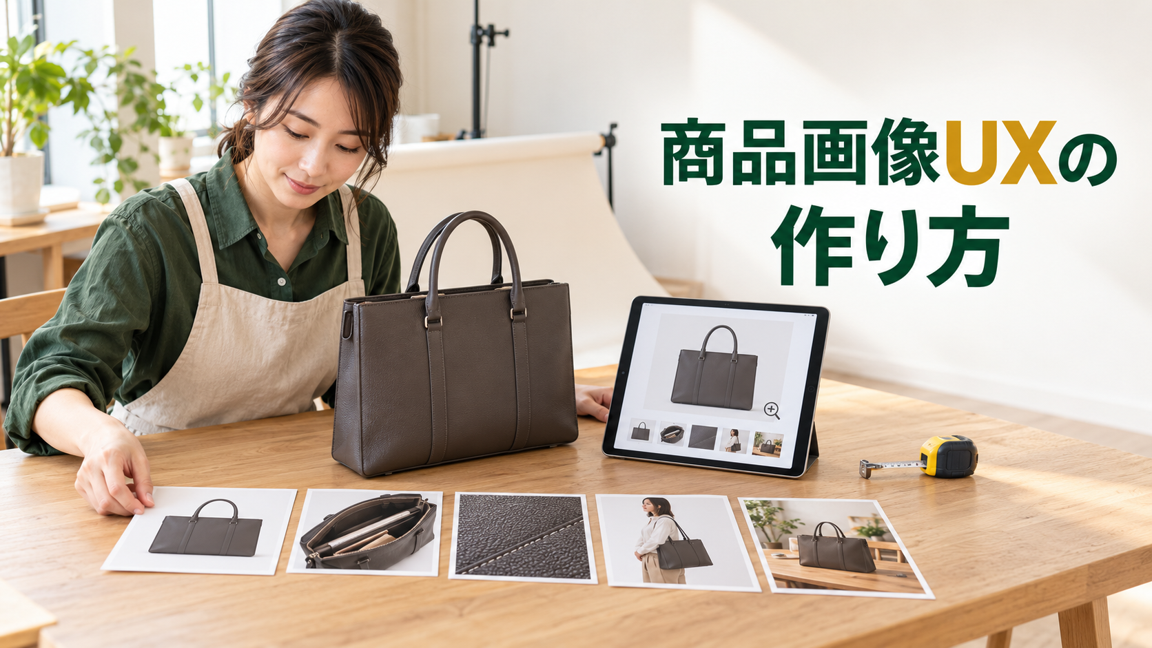 EC商品画像の見せる順番と枚数を設計するイメージ